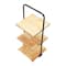 Hello Honey® 24'' Black Modern Decorative Tray with 3 shelves
